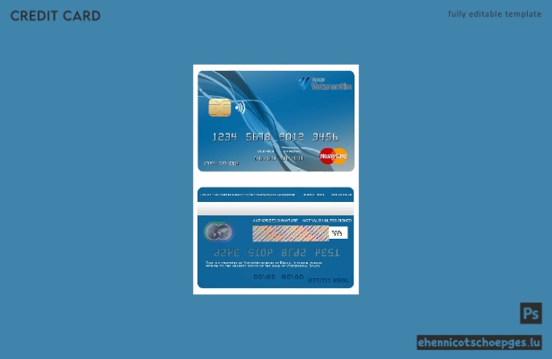Brasilianische Votorantim Bank Mastercard – Beispielvorschau